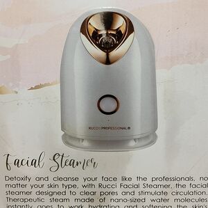NEW RUCCI PROFESSIONAL FACIAL STEAMER WITH WATER TANK IN BOX FOR ALL SKIN TYPES